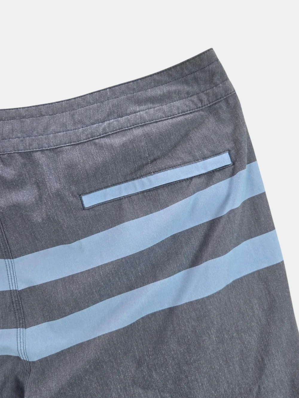 Fair Harbor Board Shorts Mens Size 38 Unlined Stretch Blue Stripe Swim